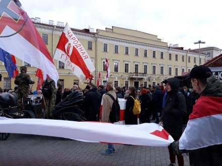 В Минске прошёл митинг в защиту независимости. 